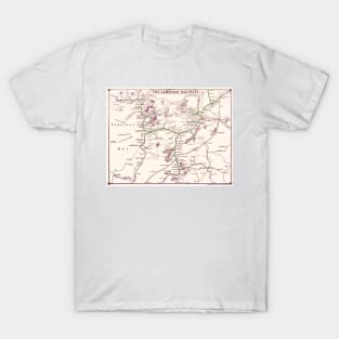 Vintage Cambrian Railways Map T-Shirt